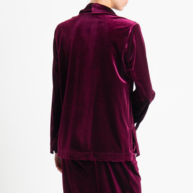 Motel-Completo velluto ciniglia giacca e pantalone - Bordeaux