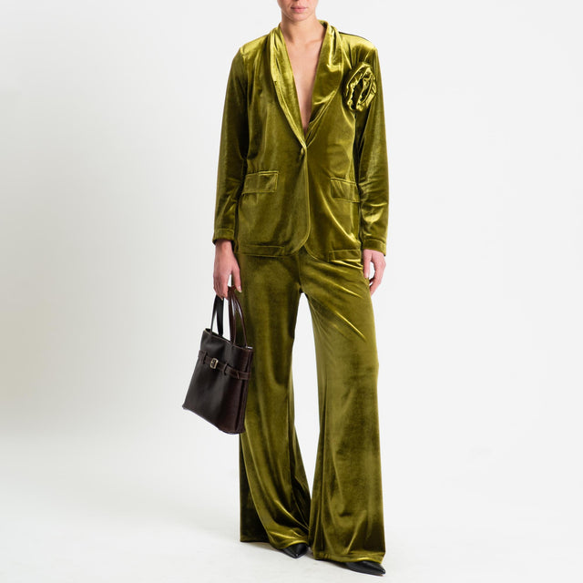 Motel-Completo velluto ciniglia giacca e pantalone - olio