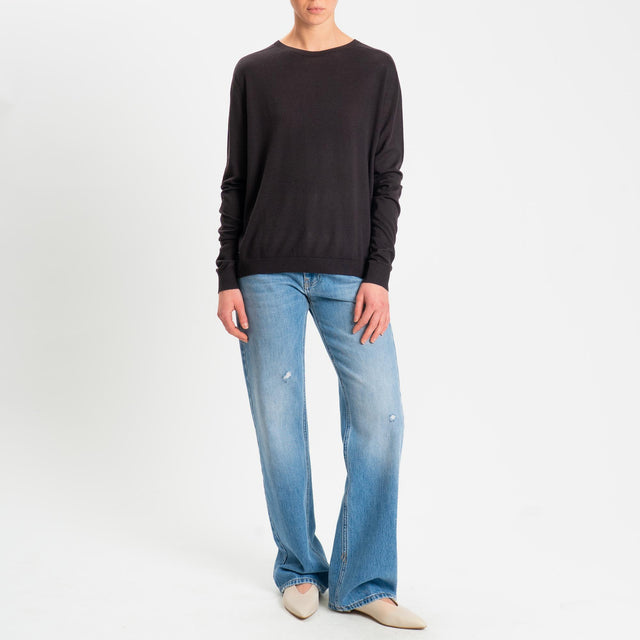 Motel-Maglia scatola 100% LANA MERINO - cioccolato