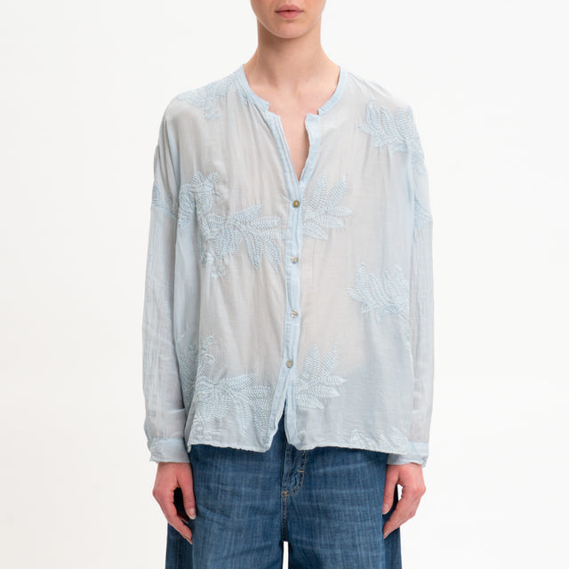 Camisa de mezcla de seda Motel con bordado - Nube