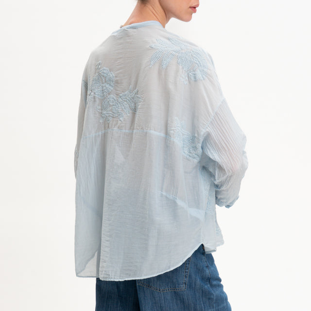 Camisa de mezcla de seda Motel con bordado - Nube