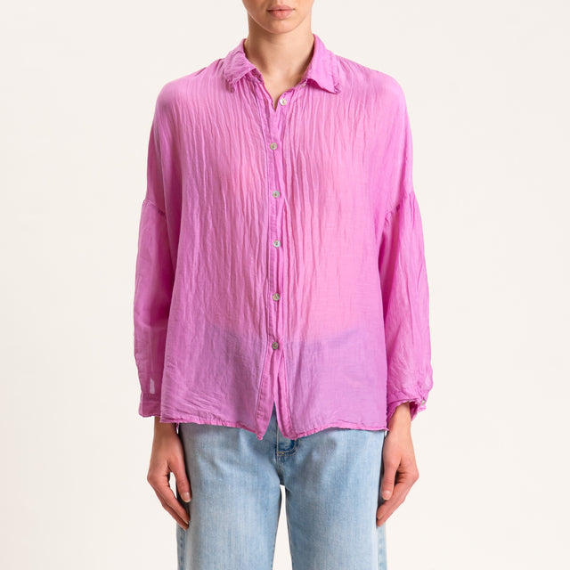 Motel-Camicia mussola - orchidea