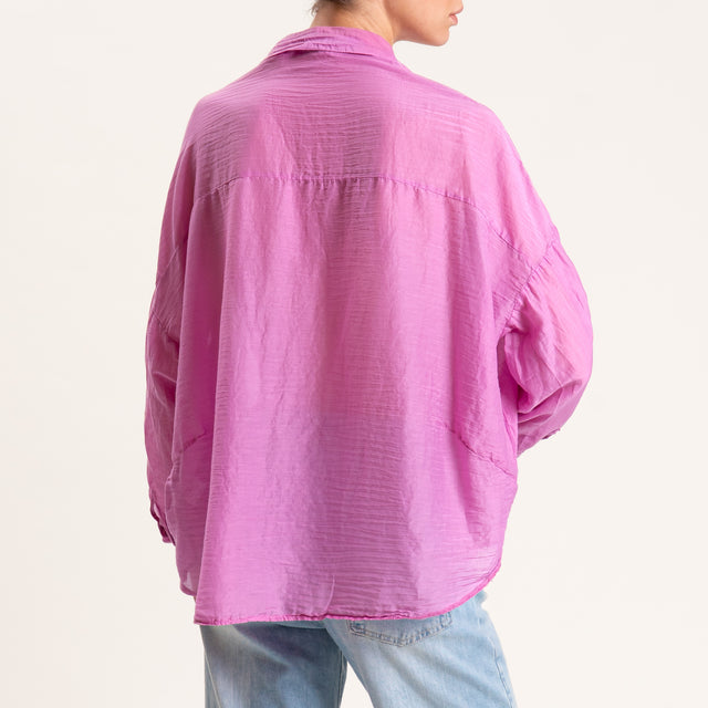 Motel-Camicia mussola - orchidea