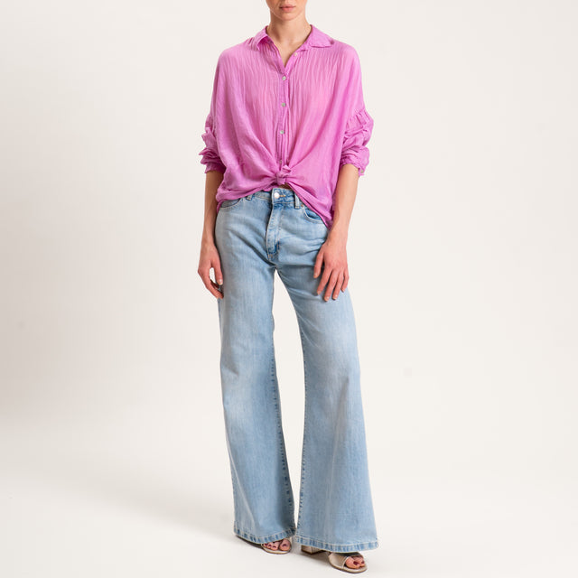 Motel-Camicia mussola - orchidea