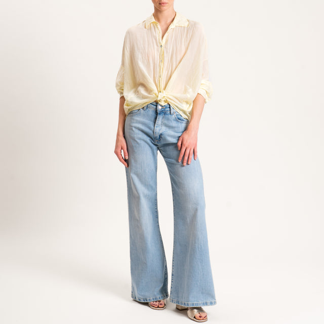 Motel-Camicia mussola - giallo