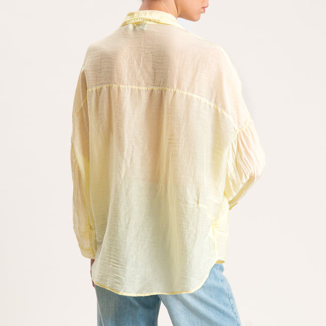 Motel-Camicia mussola - giallo