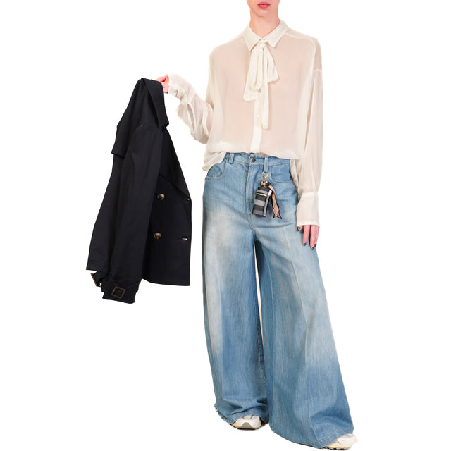 Motel-Jeans de pierna ancha con charm - denim