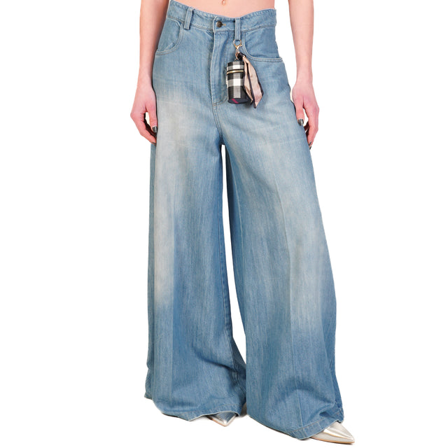Motel-Jeans de pierna ancha con charm - denim