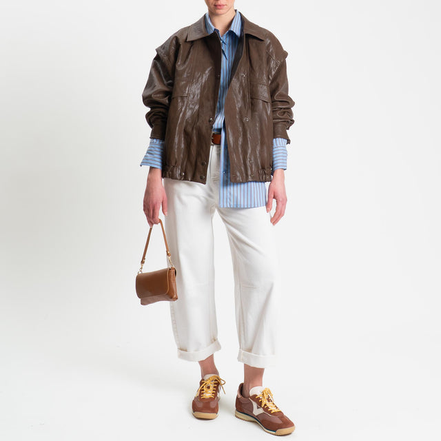 Motel-Bomber similpelle - cuoio