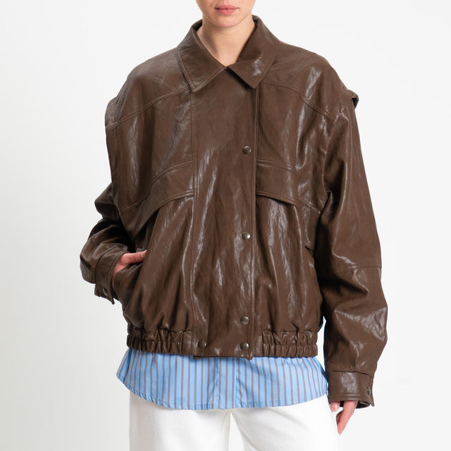 Motel-Bomber similpelle - cuoio