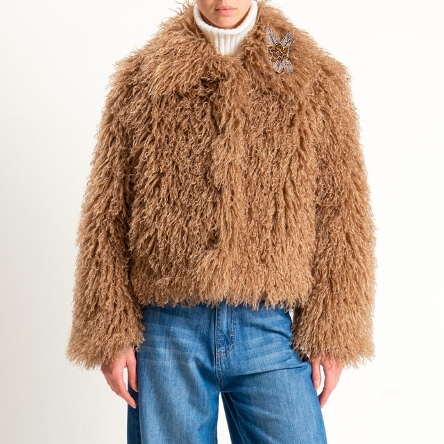 Motel-Giacca eco mongolia - miele