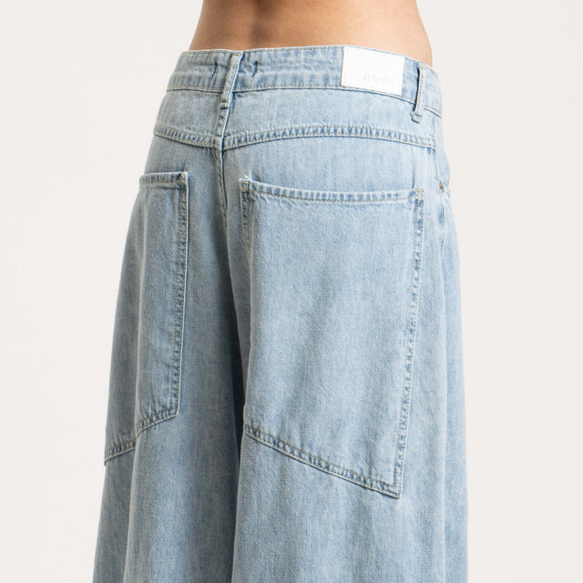 Motel-Jeans ZOE wide leg tela slegata - denim
