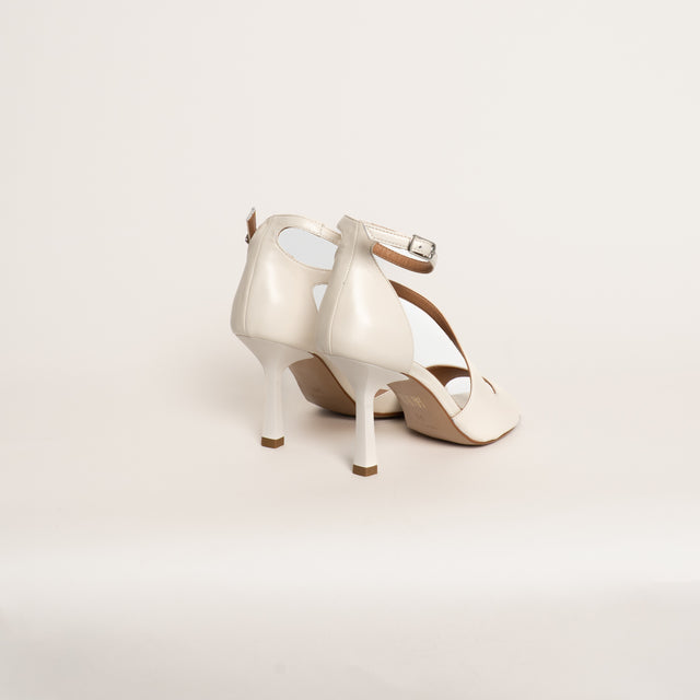 Ovyè-Sandalo con tacco - off white