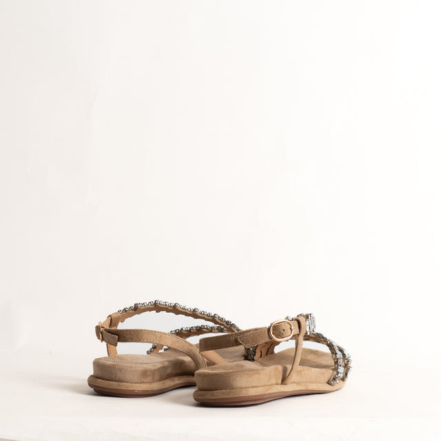 Ovyè-Sandalo dettaglio gioiello - beige