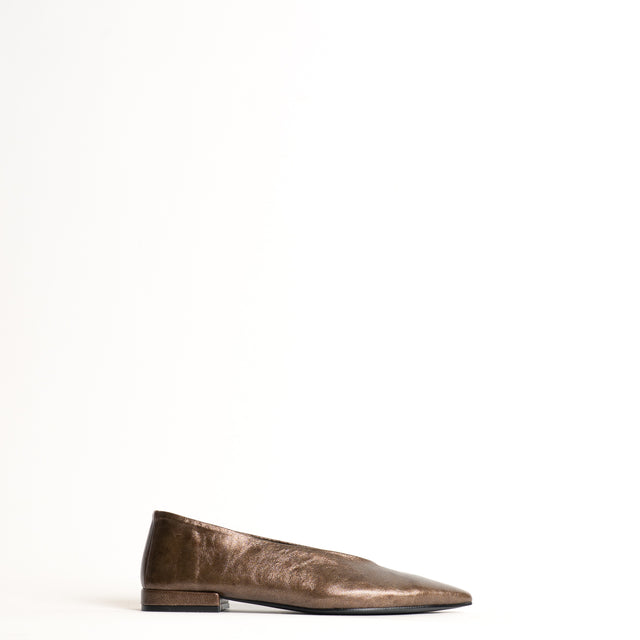 Ovyè-Ballerina a punta - laminato bronzo