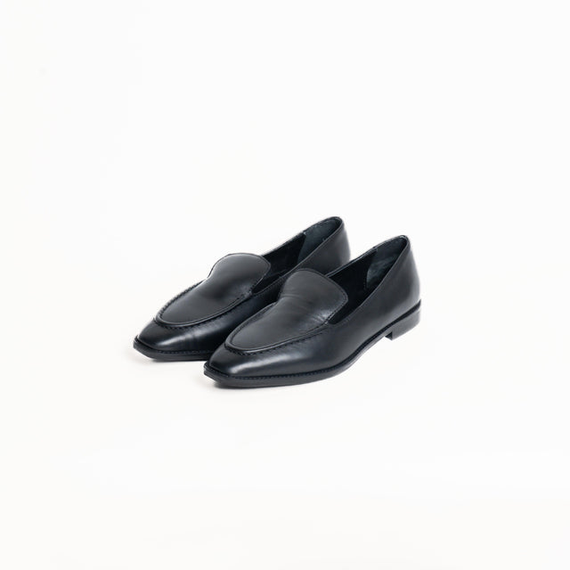 Ovyè-Moccassino in pelle - nero