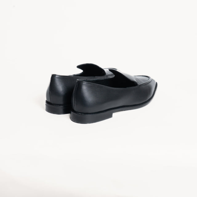Ovyè-Moccassino in pelle - nero