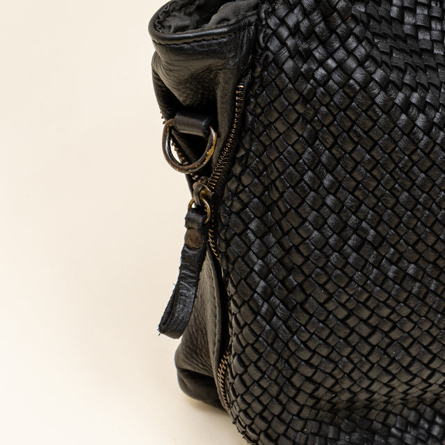 Zeroassoluto - Shoulder bag with side gusset - black