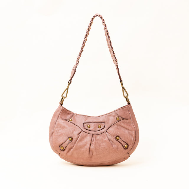 Zeroassoluto - Shoulder bag with studs - powder