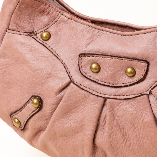 Zeroassoluto - Shoulder bag with studs - powder