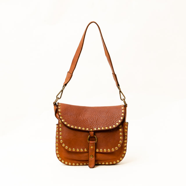 Zeroassoluto - Tolfa flap bag with studs - leather