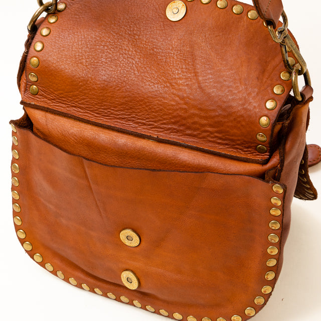 Zeroassoluto - Tolfa flap bag with studs - leather