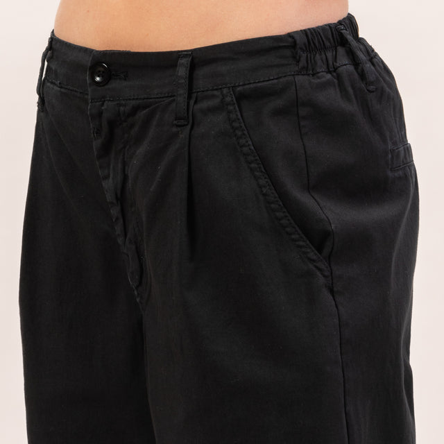Zeroassoluto-Pantalone LOLA elastico dietro - nero