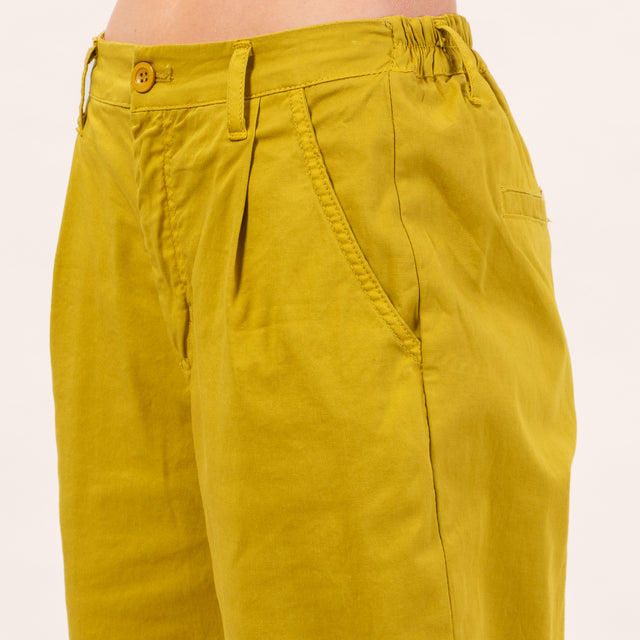 Zeroassoluto-Pantalone LOLA elastico dietro - olio