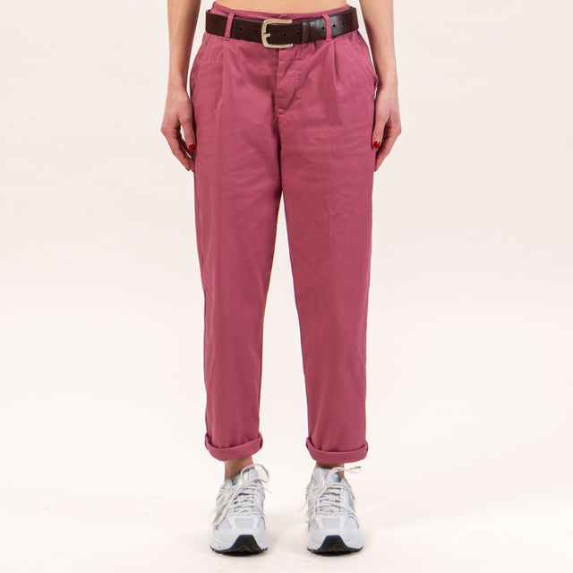 Zeroassoluto-Pantalone LOLA elastico dietro - rose