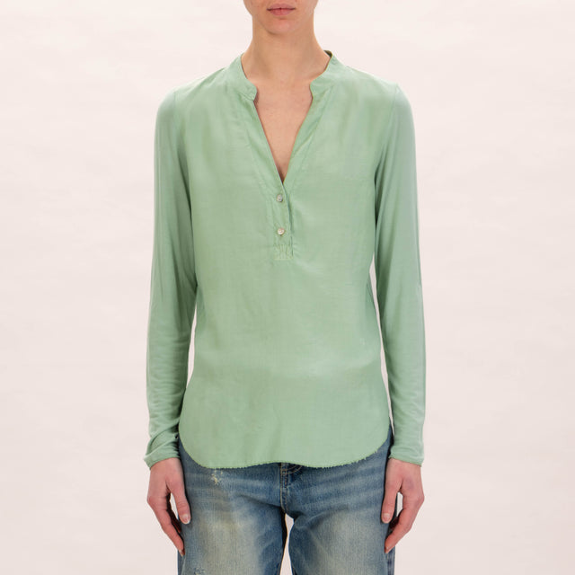 Zeroassoluto-Camicia chester doppio tessuto - green bay
