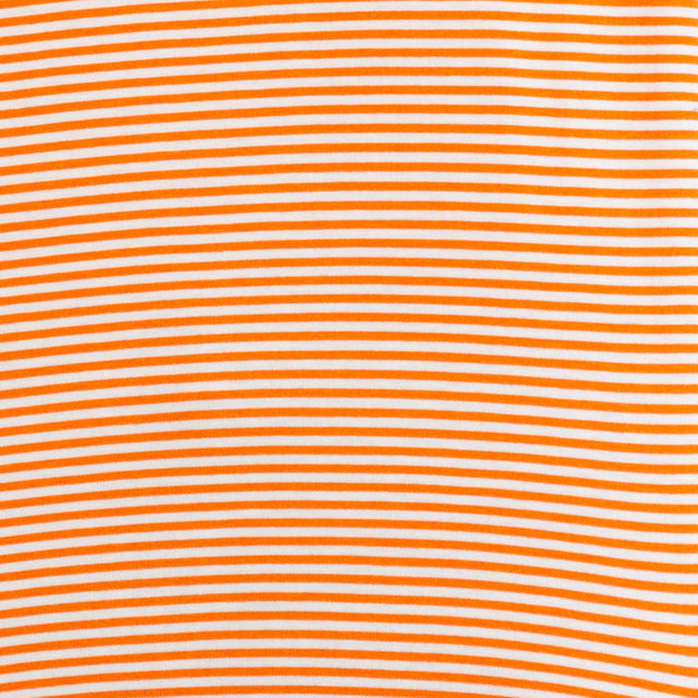 Zeroassoluto-T-shirt righe in jersey manica 3/4 - latte/arancio