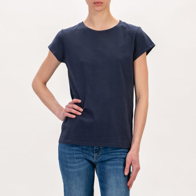 Zeroassoluto-T-shirt mezza manica slim fit - blu navy