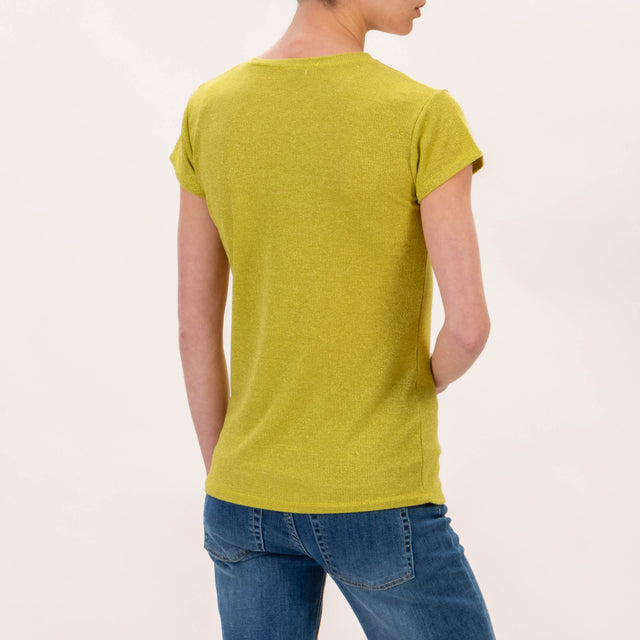 Zeroassoluto-T-shirt lurex - lime