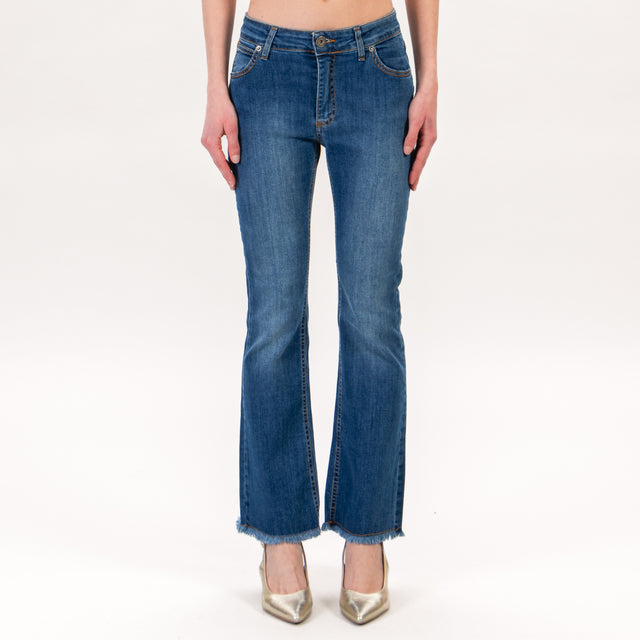 Zeroassoluto-Jeans BEA zampetta elasticizzato - denim