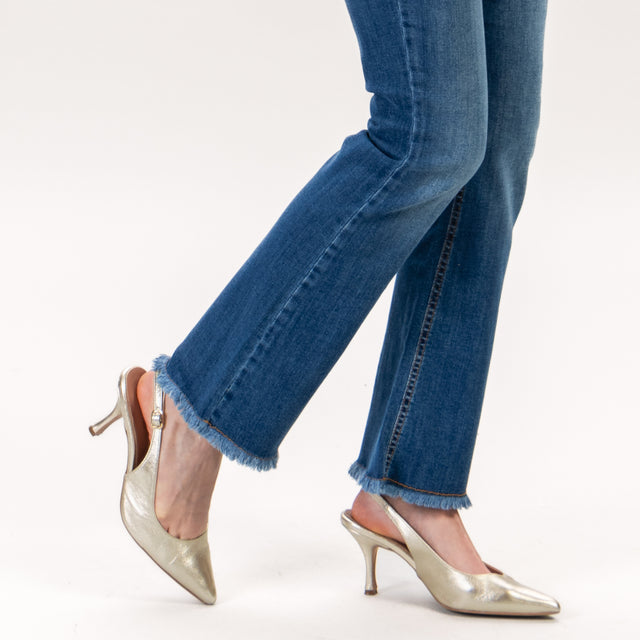 Zeroassoluto-Jeans BEA zampetta elasticizzato - denim