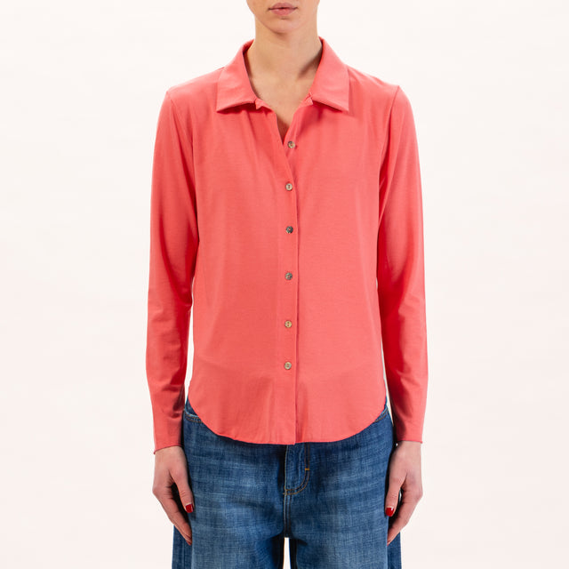 Zeroassoluto-Camicia CARLY in jersey - peach