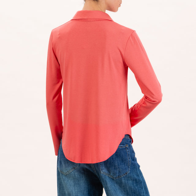 Zeroassoluto-Camicia CARLY in jersey - peach