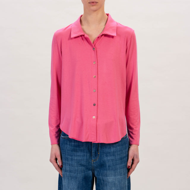 Zeroassoluto-Camicia CARLY in jersey - rose