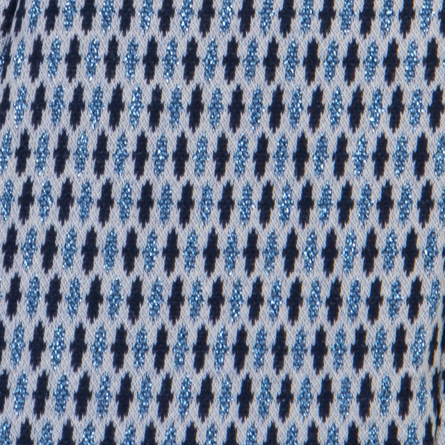 Zeroassoluto-Giacca JIN elasticizzata - marocco lurex bianco/jeans/blu