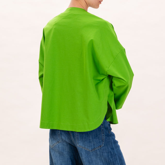 Zeroassoluto-Kimono JULI punto milano taglio vivo - verde