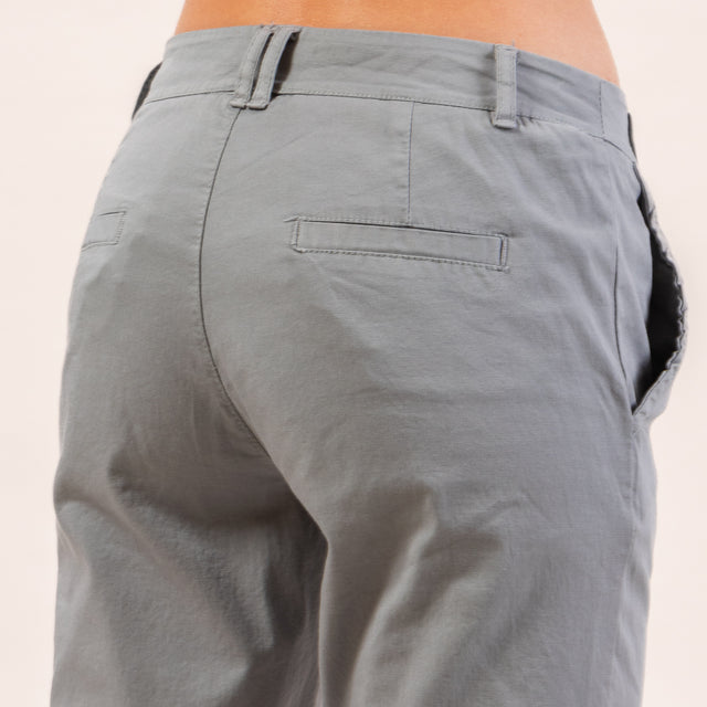 Zeroassoluto-Pantalone LOIS chino elasticizzato - grey