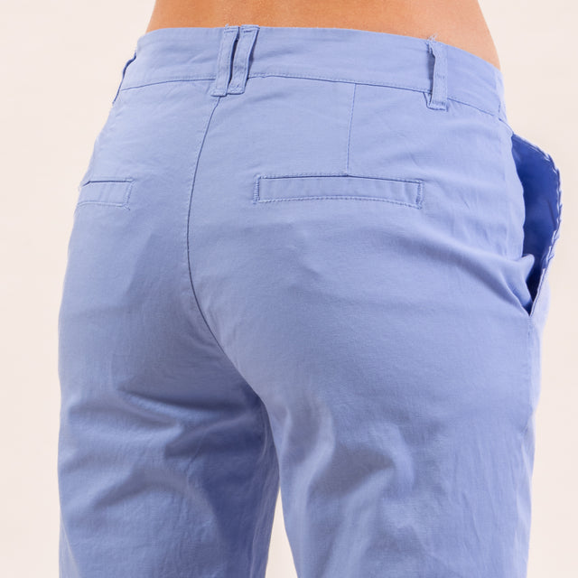 Zeroassoluto-Pantalone LOIS chino elasticizzato - lavanda