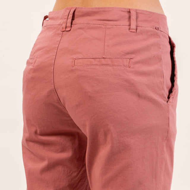 Zeroassoluto-Pantalone LOIS chino elasticizzato - pink pepper