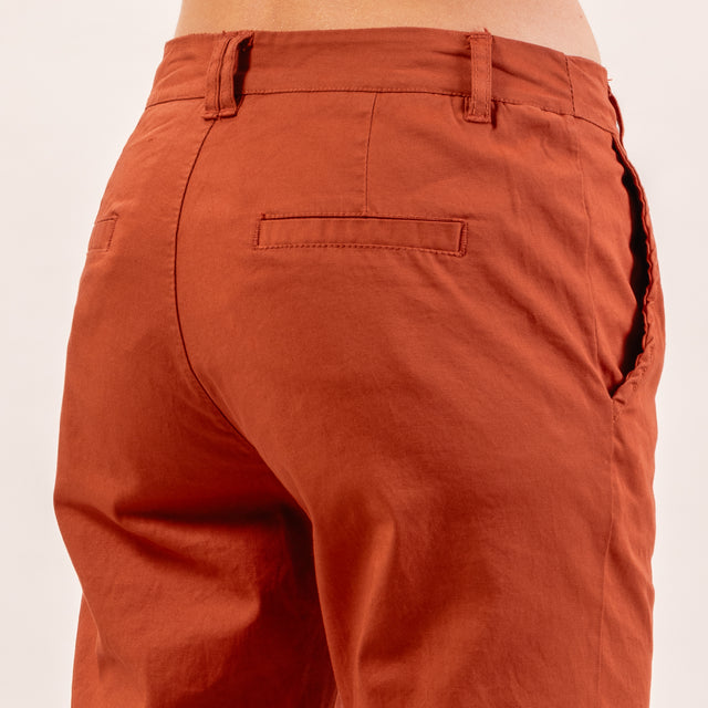 Zeroassoluto-Pantalone LOIS chino elasticizzato - rame