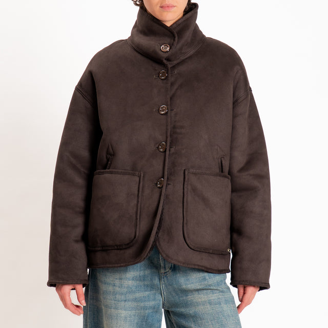 Philia loft-Cappotto ecomontone - moro