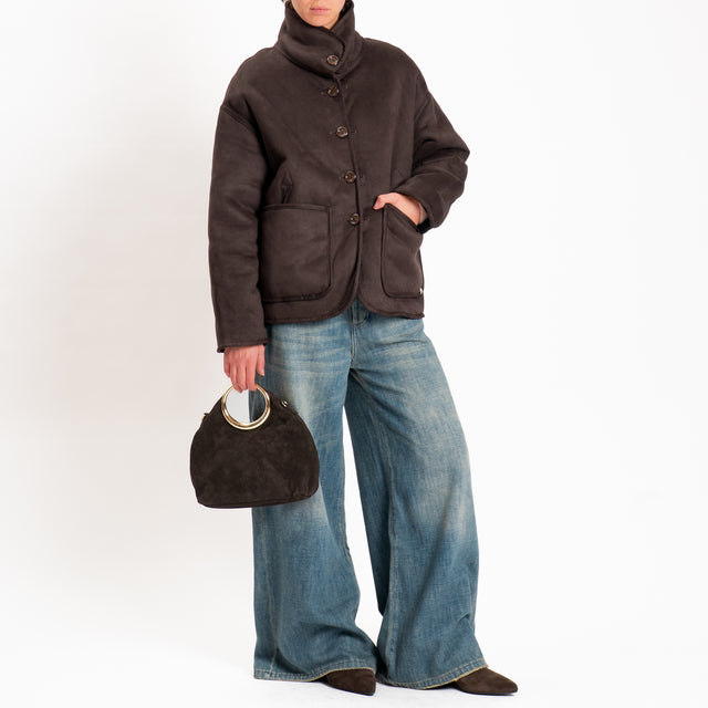 Philia loft-Cappotto ecomontone - moro