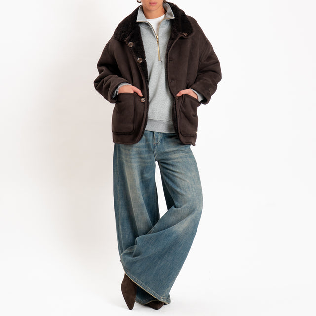 Philia loft-Cappotto ecomontone - moro