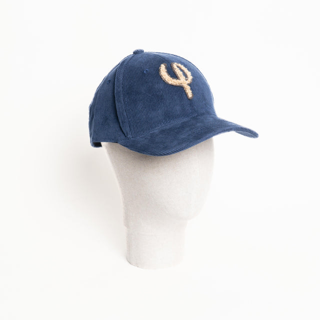 Philia Loft-Cappello velluto 500 righe - blu