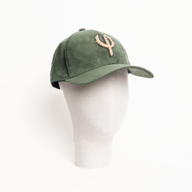 Philia Loft-Cappello velluto 500 righe - VERDE