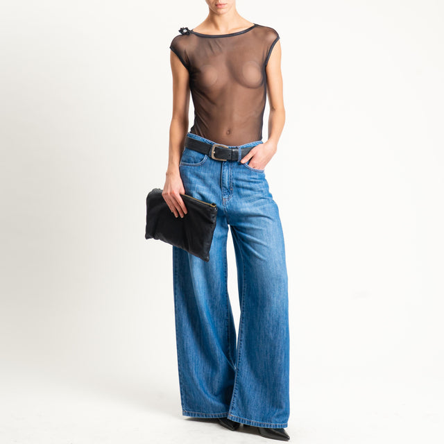 Philia Loft-Body in tulle - nero